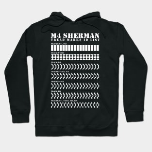 M4 Sherman Tread Marks ID List Hoodie